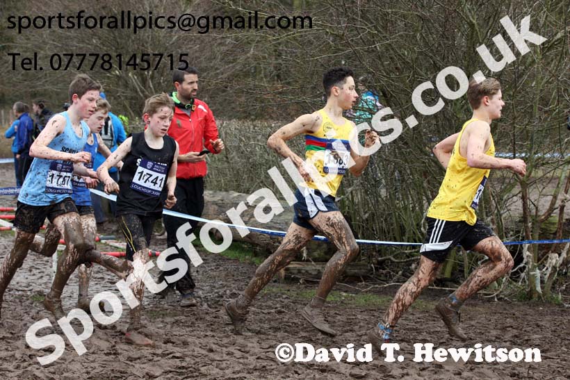 Boys under-15s 2018 British Inter Counties Cross Country Champs., Prestwold Hall, Loughborough. Photo: David T. Hewitson/Sports for All Pics